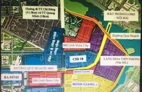 Bán đất dự án Mê Linh New City