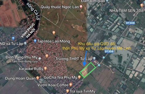 Đấu giá tự lập mê linh. cạnh góc đẹp