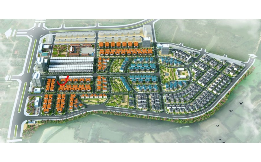 Bán biệt thự liền kề mặt đường 27m KĐT Minh Giang Đầm Và 1