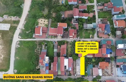 Bán đất kinh doanh tổ 9 Quang Minh,Mê Linh,DT 110m,Mt 5m,đường 6m