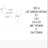 Bán đất tổ 9 thị trấn Quang Minh, dt 52m2, full thổ, giá tốt