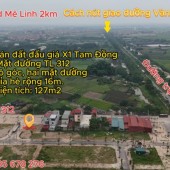 Bán lô góc đất đấu giá X1 Tam Đồng, Mê Linh. Dt 127m2