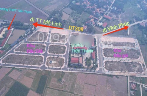 Chính chủ bán đất trúng thầu ở cạnh Uỷ ban xã Tiến Thịnh, Mê Linh, Hà Nội Vị trí SIÊU ĐẸP, nằm ở đường trục chính(đường 308), cạnh Uỷ ban xã và Trường C3 Tiến Thịnh, cạnh bến xe bus, gần chợ, cách trường mầm non, c1, c2 ,trạm y tế chưa tới 1km,…. DT: 136m