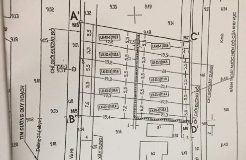 Bán 110m2 đất đấu giá tổ 10 thị trấn Quang Minh, mặt đường 24m