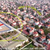 bán đất đấu THANH LÂM Mê Linh, cạnh trường học, cam kết bán đúng giá chủ thu 0988.994.012