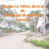 Bán đất lk, sổ đỏ khu A diện tích 100m2. Giá tốt