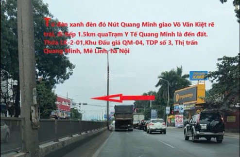 cần bán lô đất đấu giá QM-04, tổ dân phố số 3, thị trấn Quang Minh, Mê Linh, Hà Nội. 0988-994-012 CAM KẾT BÁN ĐÚNG GIÁ CHỦ THU