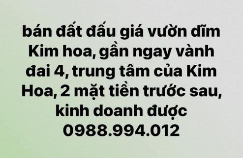 SIÊU PHẨM ĐẤT ĐẤU GIÁ VÀNH ĐAI 4 – VƯỜN DĨM KIM HOA, MÊ LINH, HÀ NỘI