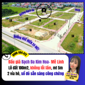 Đât đấu giá BẠCH ĐA KIM HOA Mê Linh - Hà Nội, cam kết bán đúng giá chủ thu