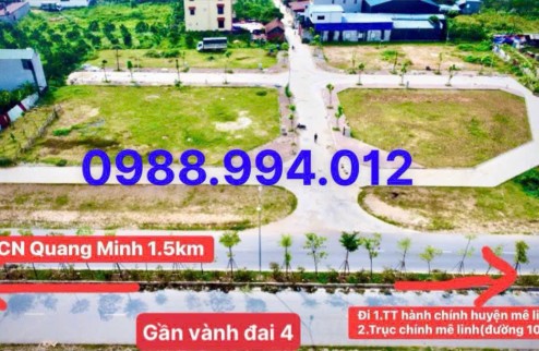 CƠ HỘI VÀNG – CHỦ CẦN TIỀN BÁN GẤP! Đất đấu giá Yên Vinh thanh lâm mê linh , đất vành đai 4