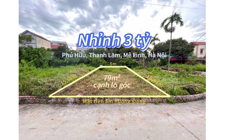 Bán đất Phú Hữu Thanh Lâm, Mê Linh , Hà Nội full thổ cư