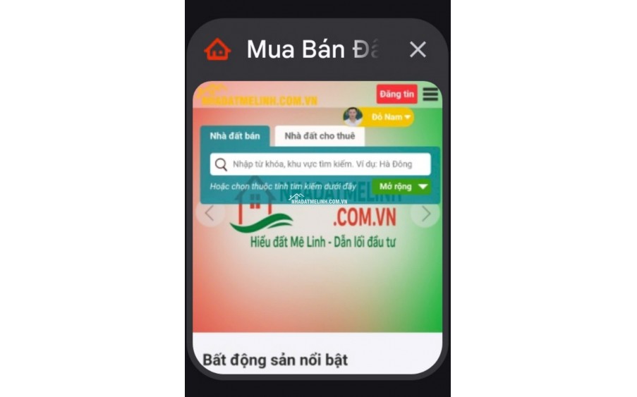 Bán đất tặng nhà tại Quang Minh, Hà Nội. Giá đầu tư