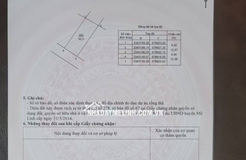 Bán đất tổ 9 Quang Minh, diện tích 62,5m2. Giá siêu tốt