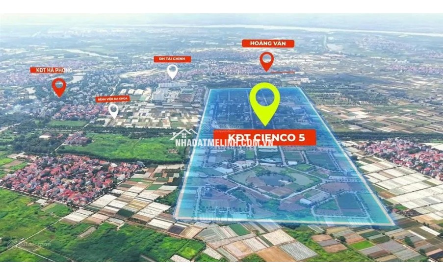 Bán Liền Kề 7 dự án Cienco 5 Mê Linh, gần Sun Group . giá tốt