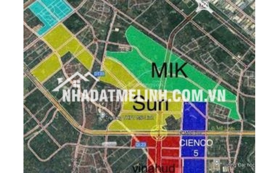 Bán liền kề 6, sổ đỏ khu B dự án Cienco 5 Mê Linh, tự xây