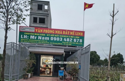 Bán liền 16 khu A,  mặt đường 24 khu A dự án Cienco 5 Mê Linh