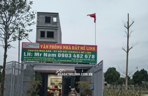 Bán liền kề 4 dự án Cienco 5 Mê Linh, dt 100m2. Giá nhỉnh 40tr/m2