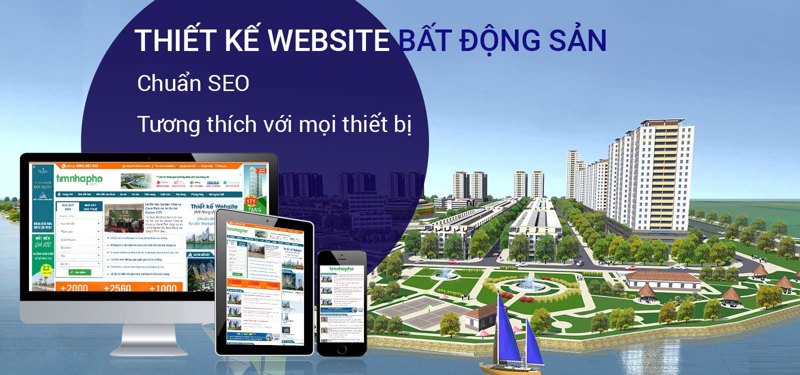 Thiết kế website bất động sản hcm